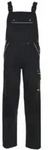 Planam Latzhose Canvas 320 schwarz/schwarz 48