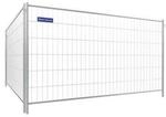 Schake Mobilzaun &bdquo;Standard&rdquo;, H&ouml;he: 2,00 m, Element mit Haken und &Ouml;sen Breite: