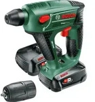 Bosch Akku-Bohrhammer Uneo Maxx, 2 Akku PBA 18V 2.0Ah W-B, Ladg. AL 18V-20 u. Koffer