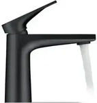 Duravit Waschtisch-Einhebelmischer Tulum S Ausl. 110mm, o. Zugst.Abl.Gar., sw matt