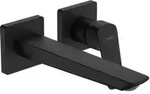 hansgrohe Einhebel-Waschtischarmatur Logis matt-sw, UP, f Wandmont., Ausl. 206mm