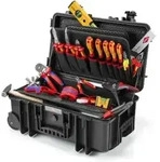KNIPEX 00 21 33 E Werkzeugkoffer "Robust26 Move" Elektro 22-teilig 550 mm