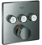 Grohe Fertigset Grohtherm Smartcontrol hd graph., eck, UP-THM, 3 Absperrventile