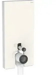 Geberit Stand-WC-Modul Monolith Plus Bauh. 101cm, Fr. Gl. sand-grau, S. Alu