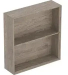 Geberit Regal 45x46,7x13,2cm, quadr., nuss/Mel. Struk.