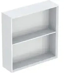 Geberit Regal 45x46,7x13,2cm, quadr., w/lack. hochgl.