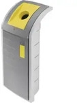 Hailo ProfiLine WSB Design Plus XXXL, Wertstoffsammler, 120 Liter, Silber