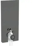 Geberit Stand-WC-Modul Monolith BH 114cm, Fr. Gl. la., S. Alu SW-chrom