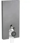Geberit Stand-WC-Modul Monolith BH 101cm, Fr. Schiefer, S. Alu SW-chrom