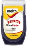 moltofill S.O.S. Wandfarbe 30 ml Ausbesserungsfarbe Farbroller wei&szlig; molto