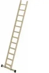 MUNK Stufen-Anlegeleiter Holz mit Traverse 12 Stufen