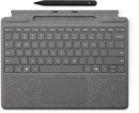 Microsoft 8X6-00218, Microsoft Surface Pro Keyboard mit Copilot-Taste Platin, Surface