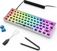 Sharkoon SKILLER SGK50 S4, 60%, Kabelgebunden, USB, QWERTY, RGB-LED, Wei&szlig;