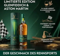 Glenfiddich 16 Jahre Aston Martin Formula One TeamLimited Edition - 0,7L 43%...