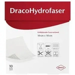 DRACOHYDROFASER 10x10 cm gelbildender Faserverband 10 St