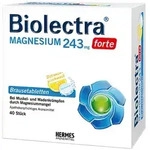 BIOLECTRA Magnesium 243 mg forte Zitrone Br.-Tabl. 40 St