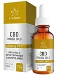 CBD 27% Bio Hanfextrakt &Ouml;l Vitadol gold 10 ml