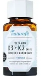 NATURAFIT Vitamin D3+K2 MK-7 superior absorb.Kaps. 90 St