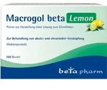 MACROGOL beta Lemon Plv.z.Her.e.Lsg.z.Einnehmen 100 St