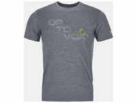 Ortovox 8306200002, Ortovox 185 Merino Tangram Logo T-Shirt Men grey blend (M)