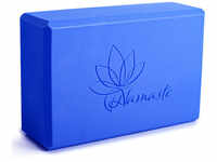 Trendy Sport: Fitnessmatte & Gymnastikmatte Yogablock Namasté Lotus Design Blue
