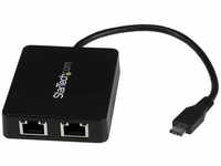 StarTech.com US1GC301AU2R, StarTech.com USB-C auf Dual-Gigabit Ethernet Adapter mit