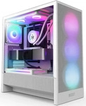 NZXT CC-H52FW-R1, NZXT H5 Flow RGB - Kompaktes Mid-Tower ATX PC-Geh&auml;use - Wei&szlig;