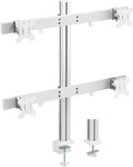 INLINE 23184B, InLine Aluminium Monitor-Tischhalterung f&uuml;r 4 Monitore bis 32", 8kg