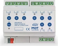 Mdt AKS-0810.03, Mdt MDTtechno. Schaltaktor 8-fach 6TE REG, 10A, 230V AKS-0810.03