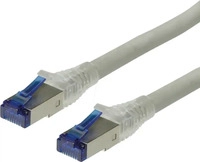 Roline 21.15.0872, ROLINE Patchkabel Kat.6A Class EA S/FTP PiMF Massivdraht grau 50m