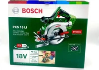 BOSCH 0 603 3B1 300, Bosch PKS 18 LI 15 cm Schwarz, Gr&uuml;n, Edelstahl 3800 RPM