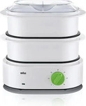BRAUN 0X23611001, Braun FS 3000 Dampfgarer 2 Korb/K&ouml;rbe Arbeitsplatte 850 W Gr&uuml;n,