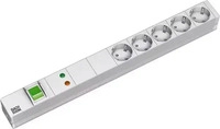 Bachmann 333.403, BACHMANN 48,26cm 19Zoll Steckdosenleiste 5-fach mit GVS mit