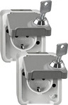 Schneider Electric MEG2424-8029, Schneider Electric SCHUKO-Steckdose, abschlie&szlig;bar