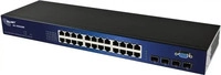 ALLNET ALL-SG8428M, ALLNET 127211 G&eacute;r&eacute; L2 Gigabit Ethernet (10/100/1000) 19U Noir
