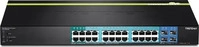 TRENDNET 21221166, TRENDNET TPE-2840WS 28-Port POE+ Switch Gigabit Smart 24 PoE/PoE+