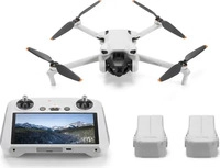 DJI 979667, DJI Mini 3 Fly More Combo (DJI RC) - Ultraleichte, Faltbare Mini Drohne