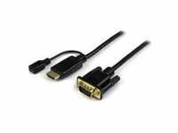 StarTech.com 90cm aktives HDMI auf VGA Konverter Kabel zu Adapter USB Micro-B/HDMI