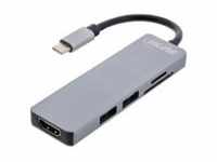 InLine Multifunktions-Hub USB 3.2 Gen.1 2x USB-A 5Gb/s+ HDMI 4K/30Hz+ Cardreader