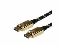 ROTRONIC-SECOMP Roline Gold DisplayPort-Kabel DisplayPort M bis M 3 m Schwarz