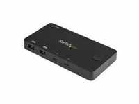 StarTech.com 2 Port USB C KVM Switch 4K HDMI w/Cables KVM-Umschalter 2-Port Typ...