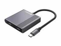 SANDBERG Dockingstation USB-C HDMI Grau (136-44)