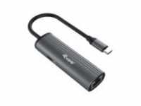Equip Adapter USB-C -> RJ45 10/100/1000+PD 0.15m gr Digital/Daten Netzwerk 0,15 m