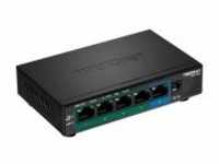 TRENDnet 5-Port PoE Switch Gigabit PoE+ 32W 1 Gbps Power over Ethernet (TPE-TG52)