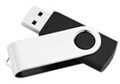 MEDIARANGE 8 GB USB Typ-A 2.0 17 MB/s Drehring Schwarz Silber Drehkappengeh&auml;use 8