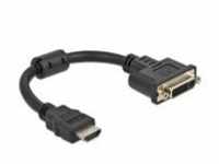Delock Adapter HDMI Stecker zu DVI 24+5 Buchse 4K 30 Hz 20 cm Digital/Display/Video