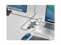 Conceptronic Adapter-HUB USB-C->HDMI/USB-C/3.0/SD/TF/RJ45 gr Adapter Digital/Daten
