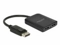 Delock DisplayPort 1.4 Splitter 1 x zu 2 MST Schwarz (87768)