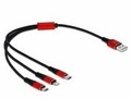 Delock Kabel nur zum Laden Lightning / USB M bis Micro-USB Typ B USB-C M 30 cm