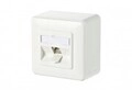 METZ CONNECT Anschlussdose C6Amodul 1 Port 180&deg; AP reinwei&szlig; Ethernet Power over